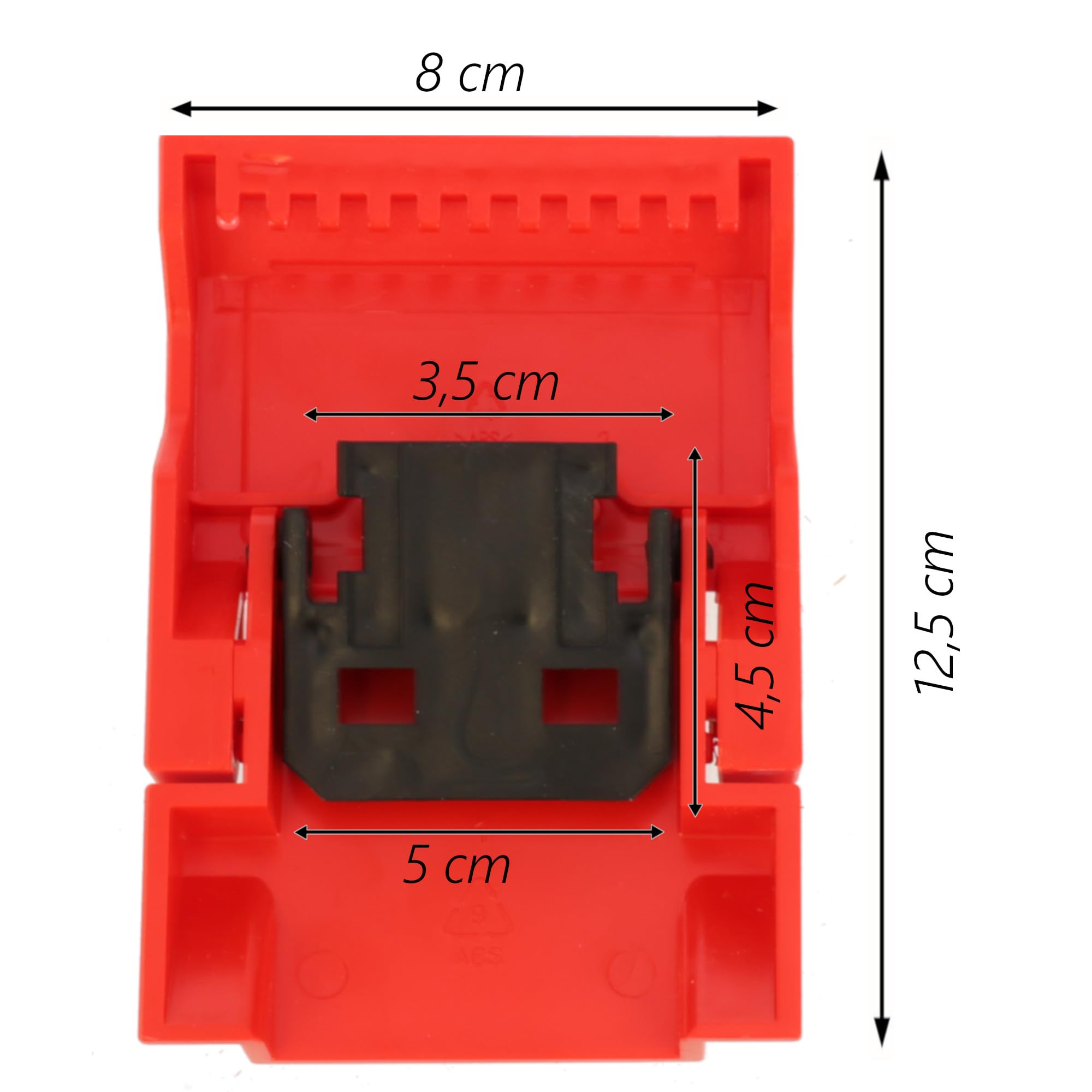botle 10 Stück. groß Spannverschluss Set Kunststoff Verschluss für Werkzeugkasten X-Block bis 20 cm Toolbox Kistenberg Rot 80 x 125 mm Kistenverschluss Koffererschluss