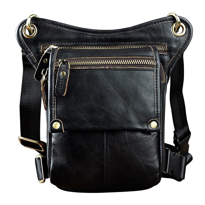 Marsupio Gamba Moto Borsa da coscia uomo, marsupio moto, borsa viaggio, for attrezzi, motocross corsa(Dark grey)