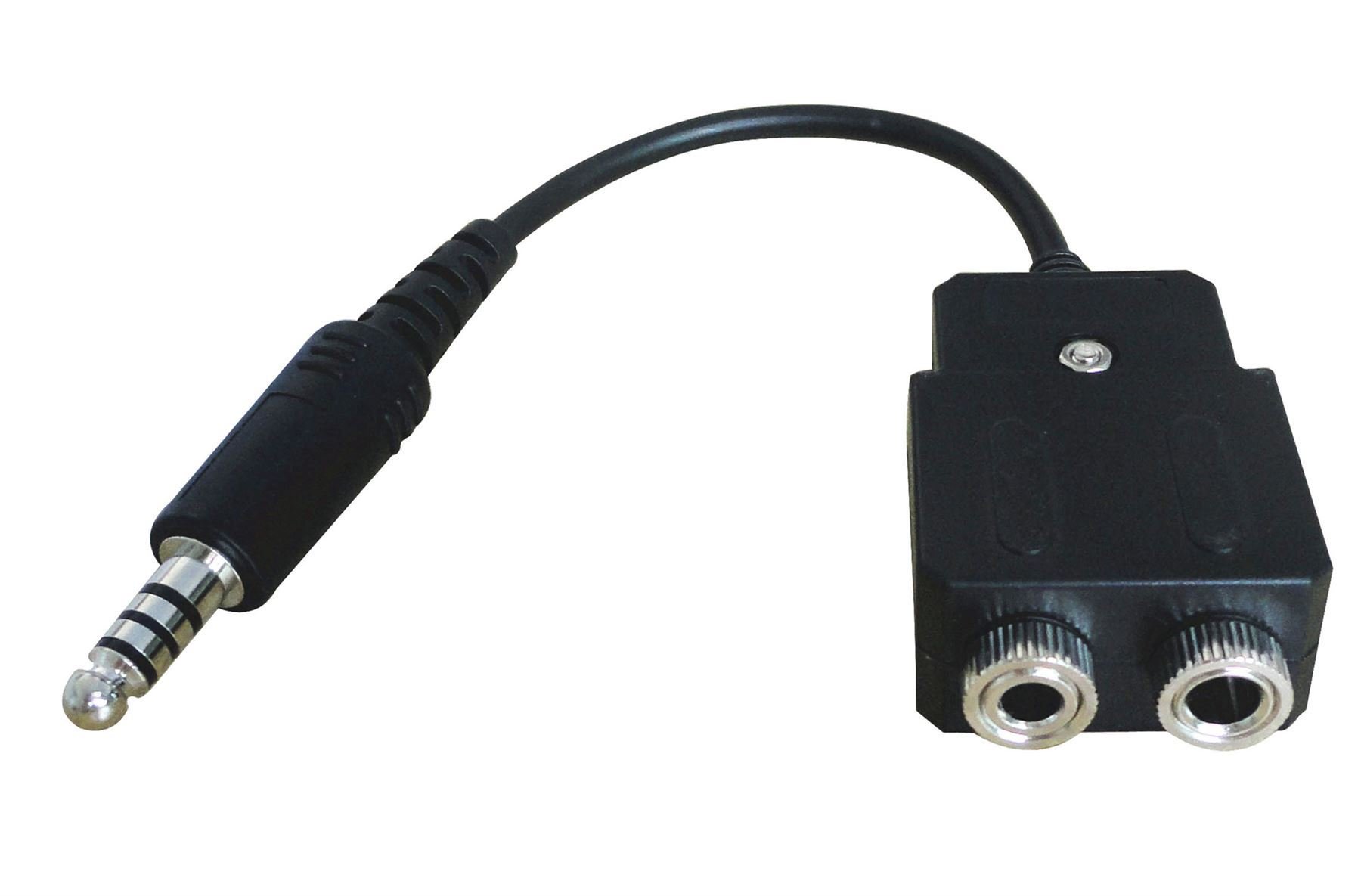CRAZEDpilot GA Fixed Wing Aircraft to Helicopter Headset Cable Adapter