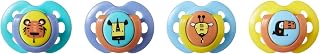 Tommee Tippee Fun Style Pacifiers, Symmetrical Design, BPA-Free Silicone Binkies, 0-6m, 4 Count