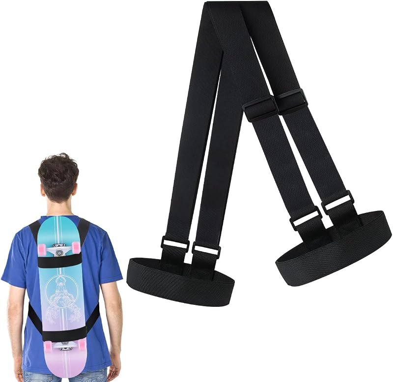 Skateboard Sangle de Transport,dellyy Bandoulière de Planche à Roulettes,Portable Transporteur de Voyage Universel 79-138 cm,Sac de Skateboard réglable pour Longboard,Snowbnoard,Voyage,Sport,Rangement
