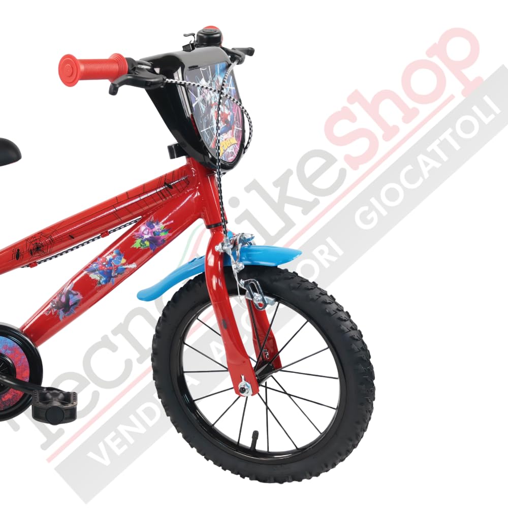 TECNOBIKE SHOP - VENDITA ACCESSORI GIOCATTOLI Vélo Enfant Denver Albri Spiderman Marvel - Taille 14 pouces