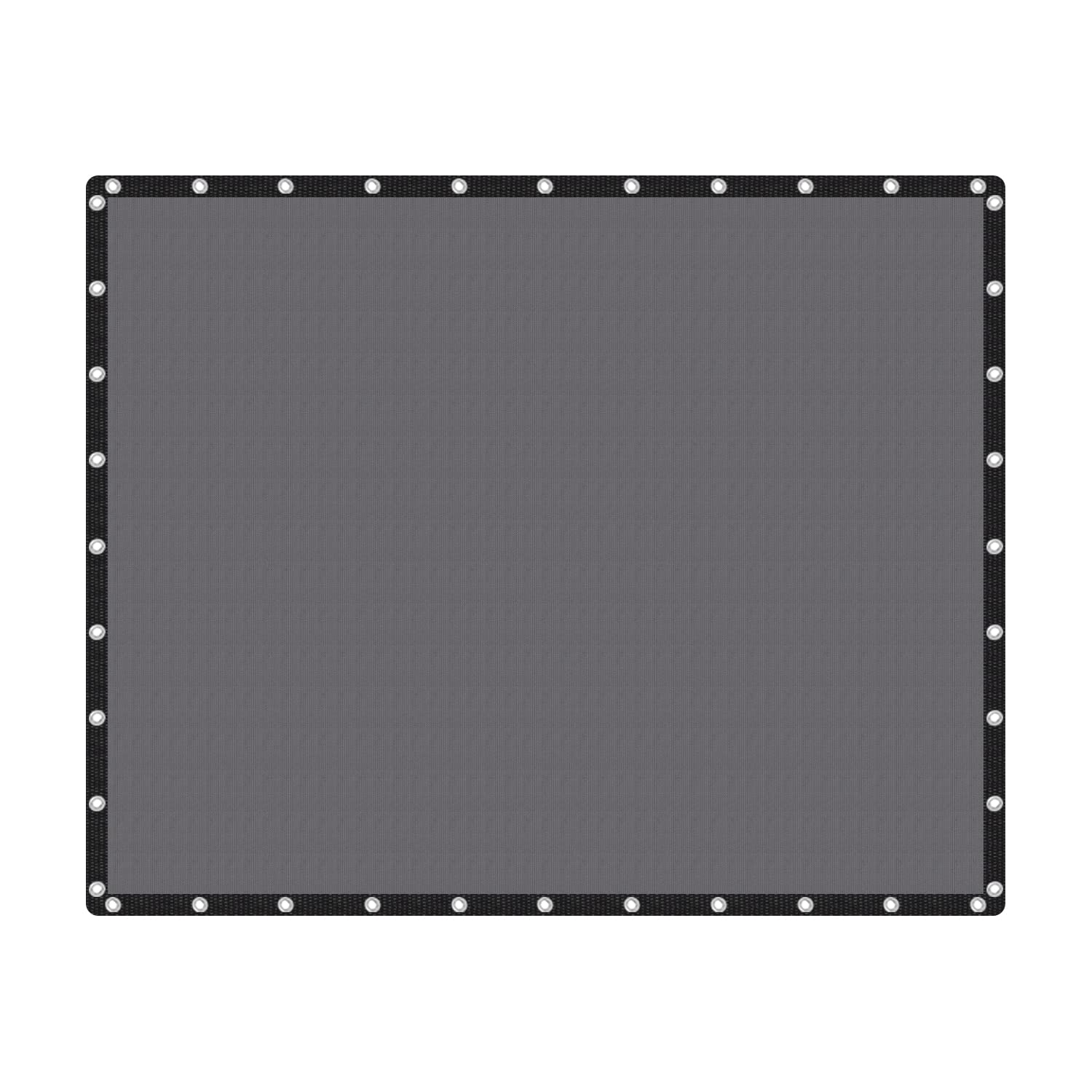 VICLLAX Shade Fabric Sun Shade Cloth Privacy Screen with Grommets for Patio Garden Pergola Cover Canopy 16x20 FT, Grey