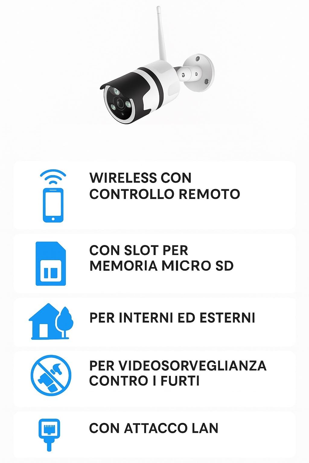Bezprzewodowa kamera bezprzewodowa 1080P z aplikacją YOOSEE CW664 LED Remote Control