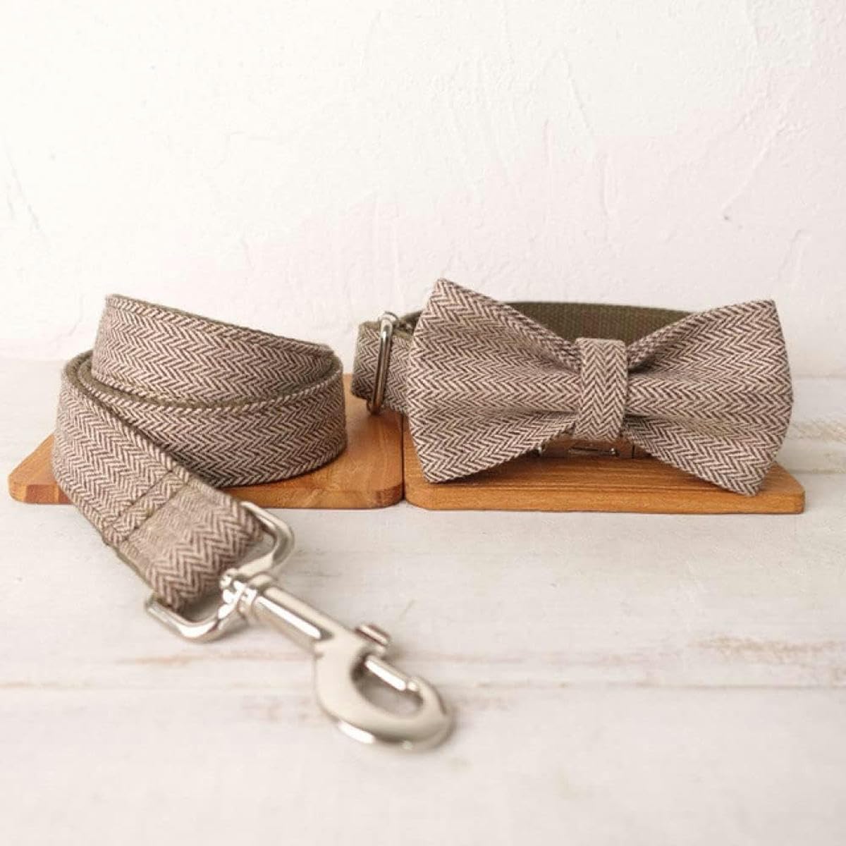 Beau Collier pour Chien de Compagnie Collier réglable pour Chiot 5 Tailles-Collier nœud Papillon Laisse-XL