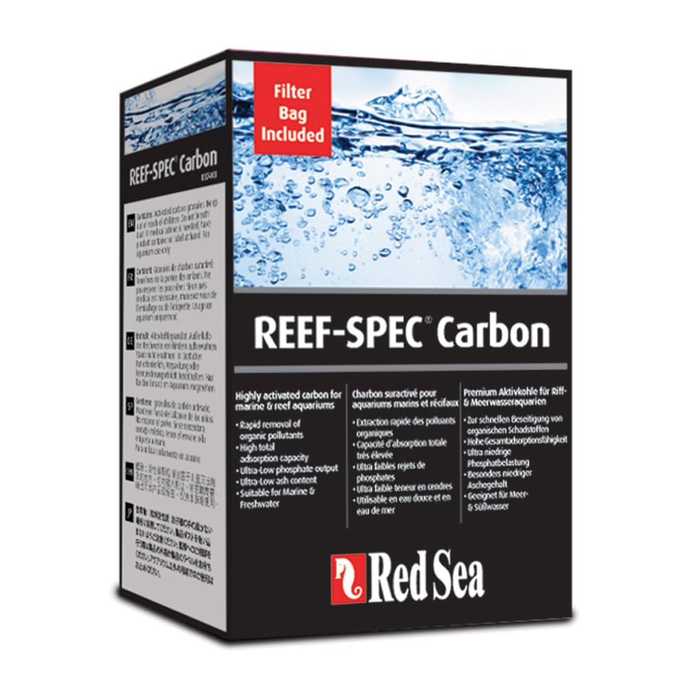 Red Sea Reef SPEC Aquarium Carbon 100 gm Box | Highly Activated Charcoal for Aquariums and Fish Tanks Freshwater Saltwater Marine
