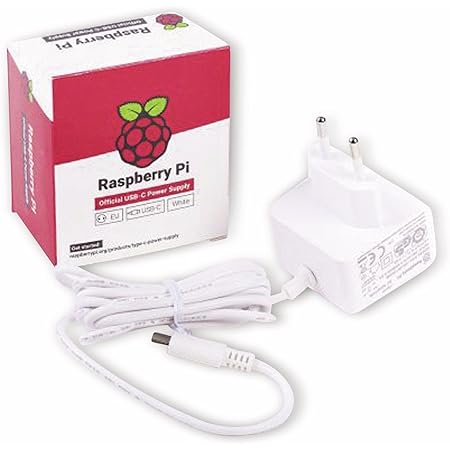 RASPBERRY Alimentation USB-C 5.1V 3A - Blanc - pour Raspberry Pi 4 modèle B (1873421)