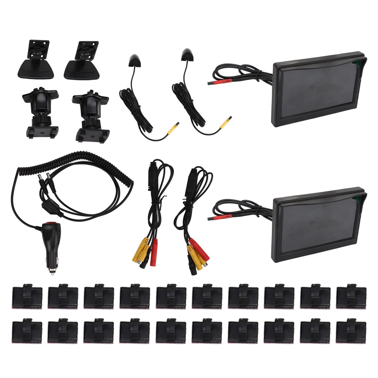 Zestaw Systemu Kamery Bocznej 5-calowy Monitor TFT LCD IP67 Wodoodporny Zestaw Kamery Cofania 12 V 24 V Zestaw Kamery Zapasowej z Widokiem z Boku System Kamery Widoku z Boku