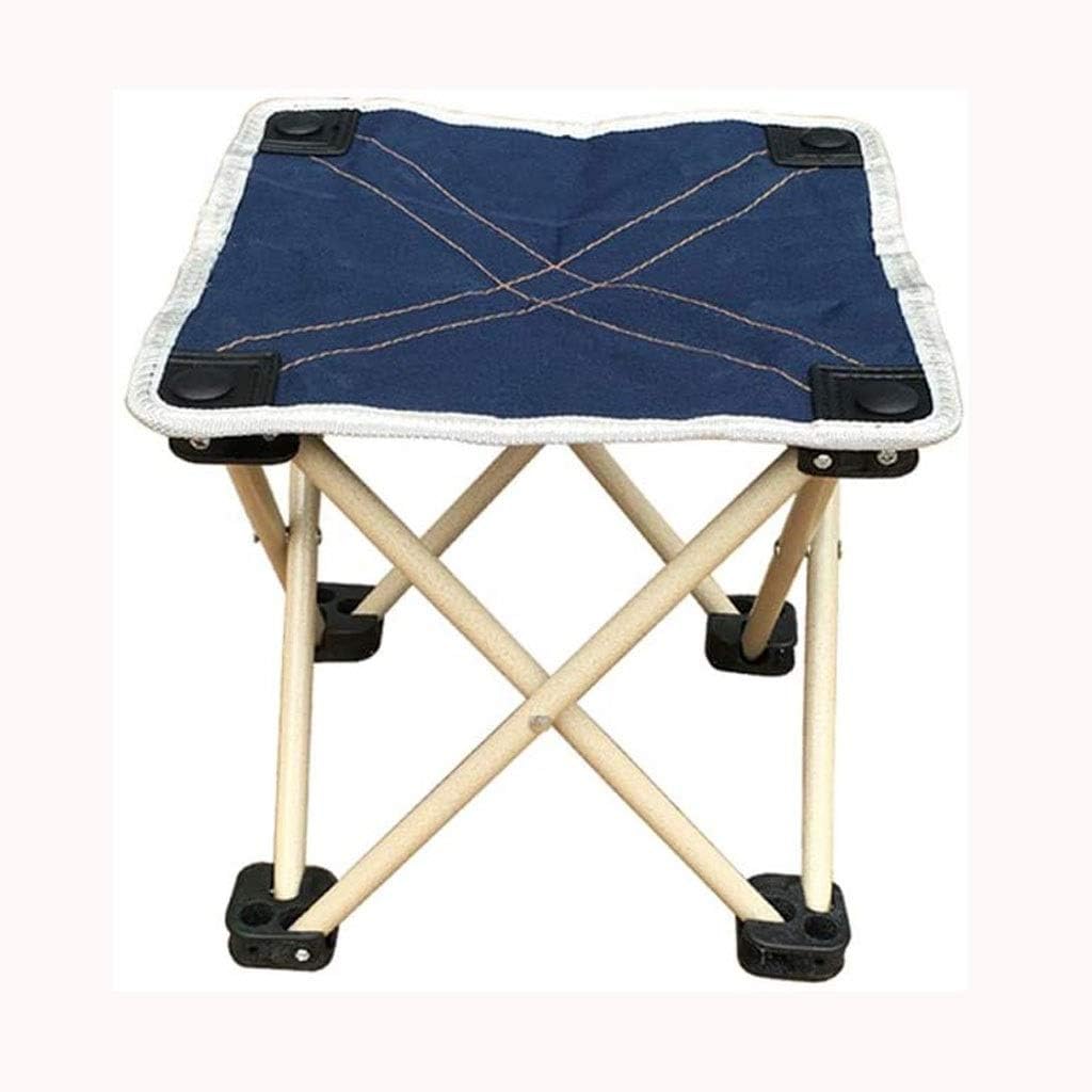 Portable Folding Camping Chairs Stool for Beach Garden Picnic Outdoor Camp Travel, Aluminum Alloy Frame, Anti-Tear Oxford Cloth(Blue)