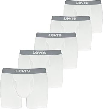 Levis Mens 5-pack Boxer Brief, Soft Cotton, Tag-free, Breathable Comfort