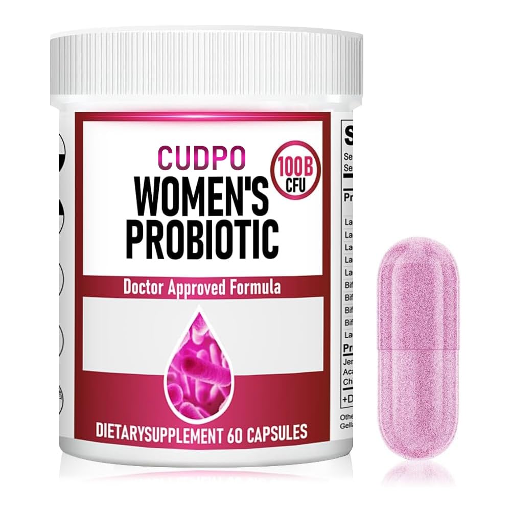 Probiotics for Women - PH Balance, Digestive, UT, & Feminine Health - 100 Billion CFU -10 Unique Strains for Women - Organic Prebiotics, Cranberry Extract+ - Womens Probiotic - 60 Capsules