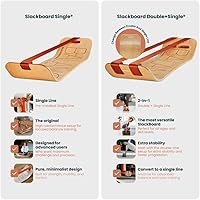 Vista 6 de GIBBON SlackBoard - GiBoard Balance Board - Gift for Kids & Adults - 1 & 2 Line Options - Slackline Balance Trainer for Core Workouts, Standing Desk