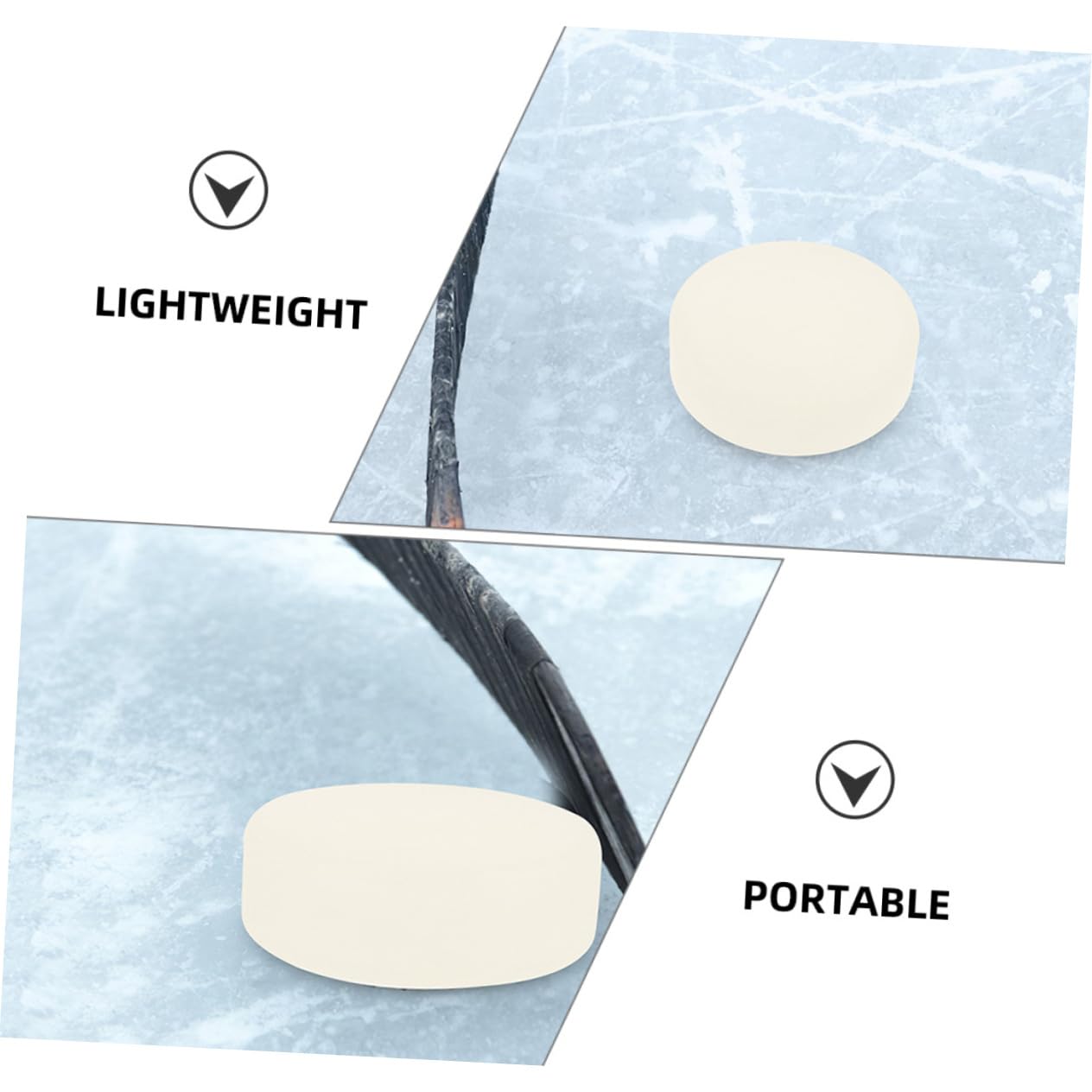 WHAMVOX Practical Ice Hockey Training Puck Set 5pcs Hockey Pucks Night Glow for Boys and Girls Adults