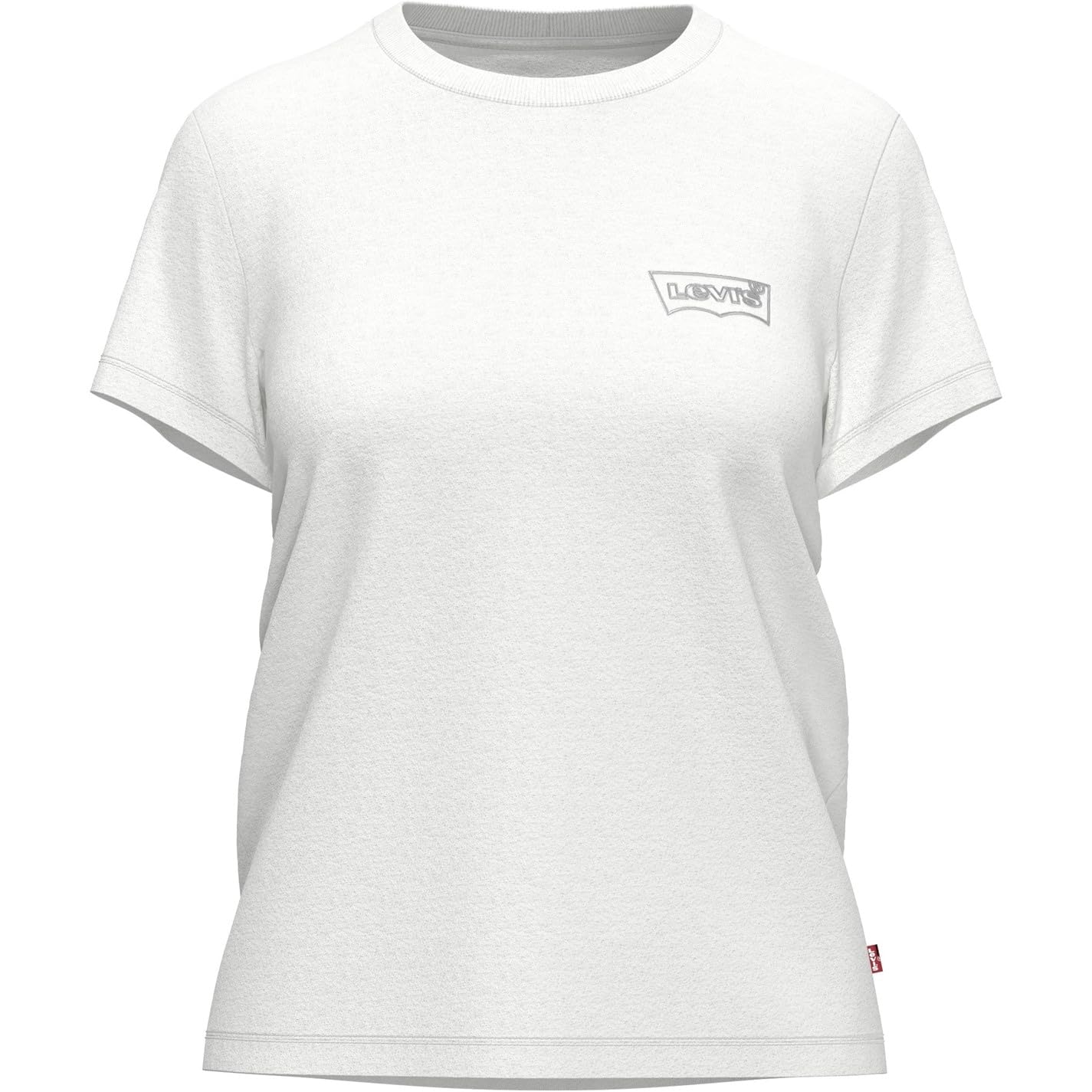 Levi's Women's The Perfect Tee- Chest Batwing Logo T-Shirt, Batwing Outline Bright, XXS