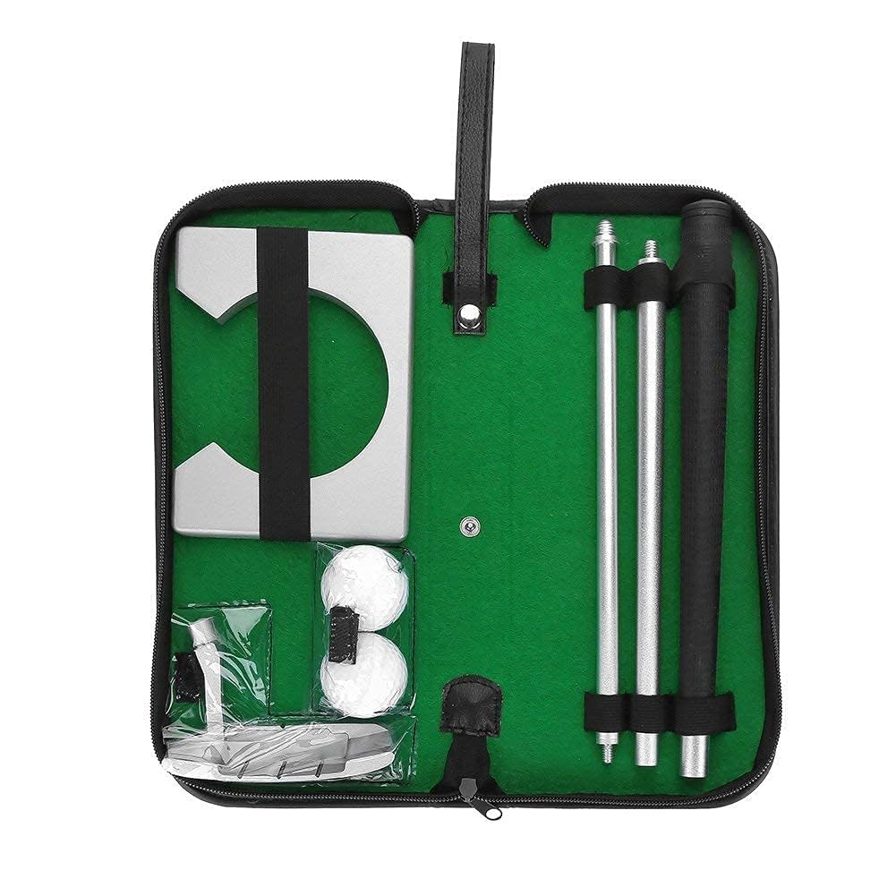 Golf Putting Cup, Putter da Golf, Indoor Practice Training Club Kit Putter Set con Palline e Borsa, Attrezzatura da Allenamento da Golf, per gli Appassionati di Golf