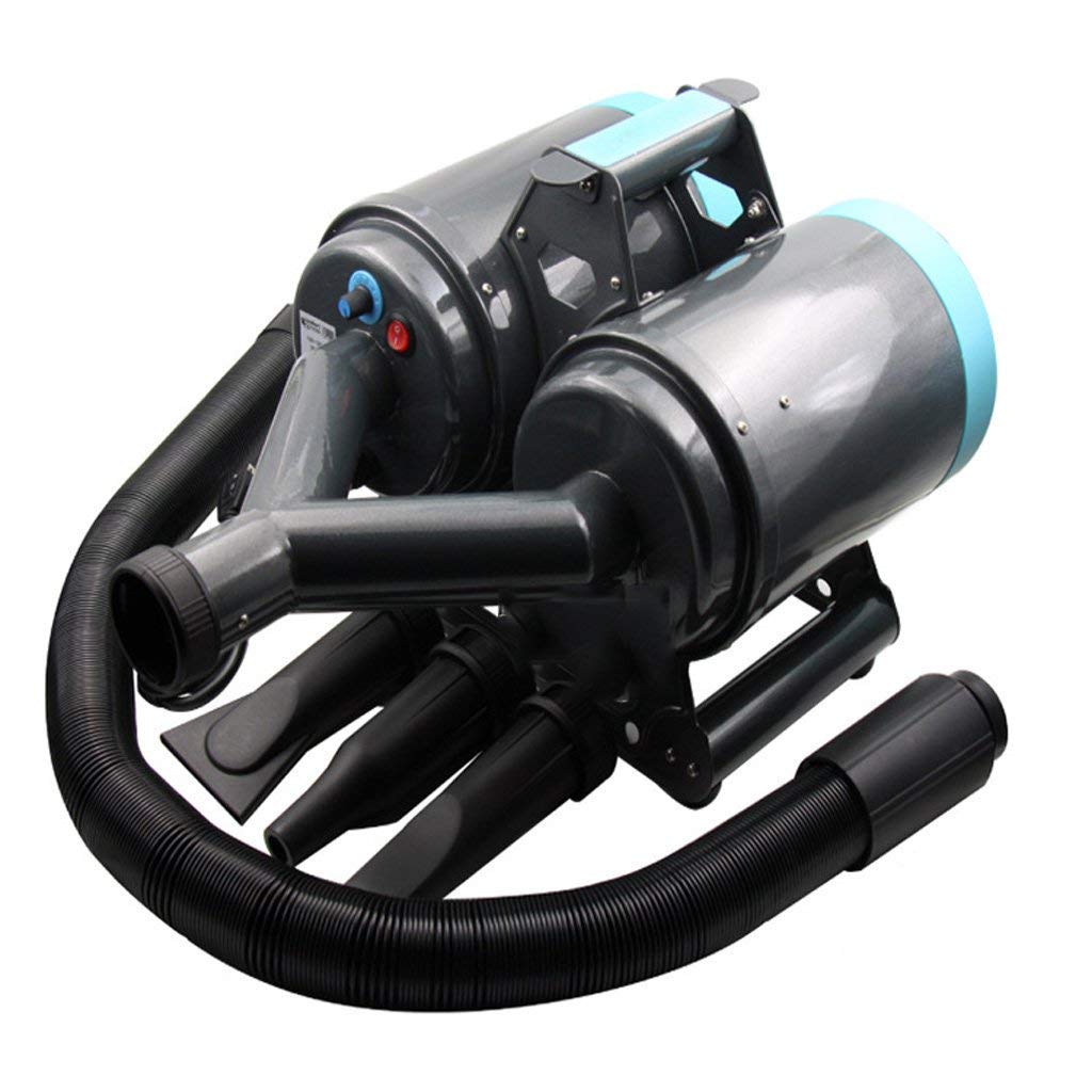 XAoSCd Secador De Pelo para Mascotas, Máquina De Soplado De Tienda con Soporte De Pared De Alta Potencia Y Doble Motor, 2400W, Grande con Agua