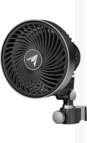 Miniatura 8 de AC Infinity CLOUDRAY A6, ventilador de clip para tienda de cultivo de 6 pulgadas con motor EC de larga vida rediseñado, 10 velocidades de viento