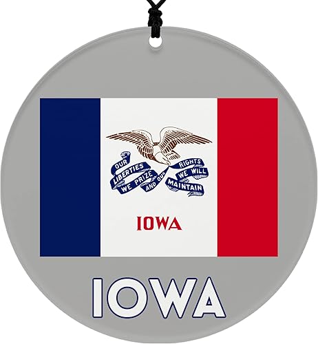 Miniatura 21 de Vermont Christmas Ornament - Festive Design Featuring State Flag - 2026 Hanging Acrylic Disc Decoration for Tree - Unique and Home Decor