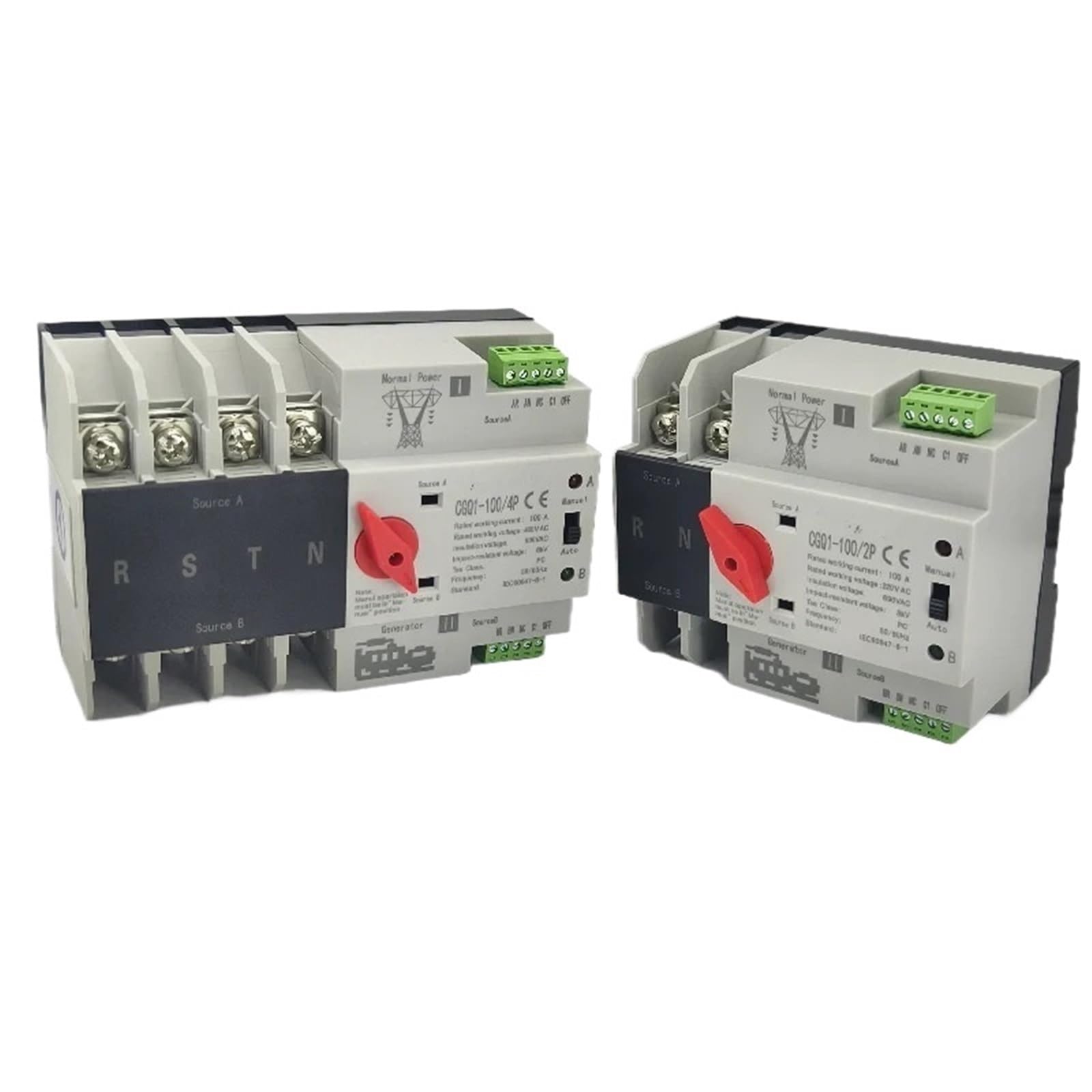 Inverseur source automatique W2R ATS 100A 3P commutateur transfert maison 220V
