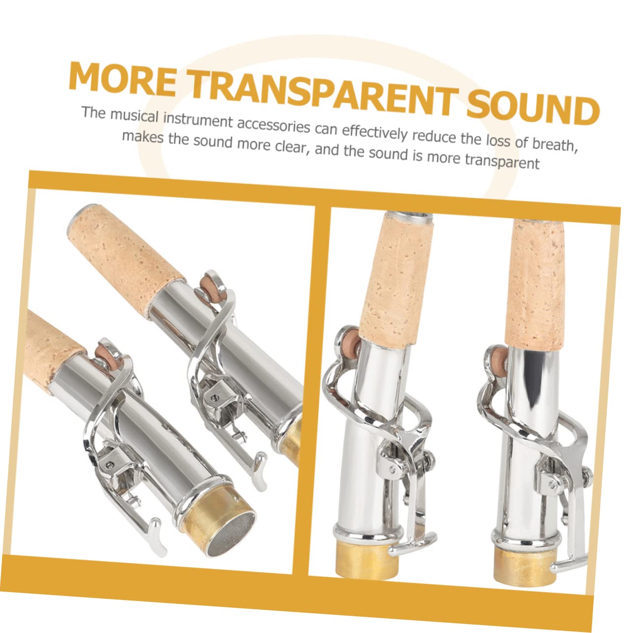 Abaodam 6pezzi Per Rame Neck Accessori Professionali Per Musicisti Design e Resistente Compatibile Sassofoni e Soprano