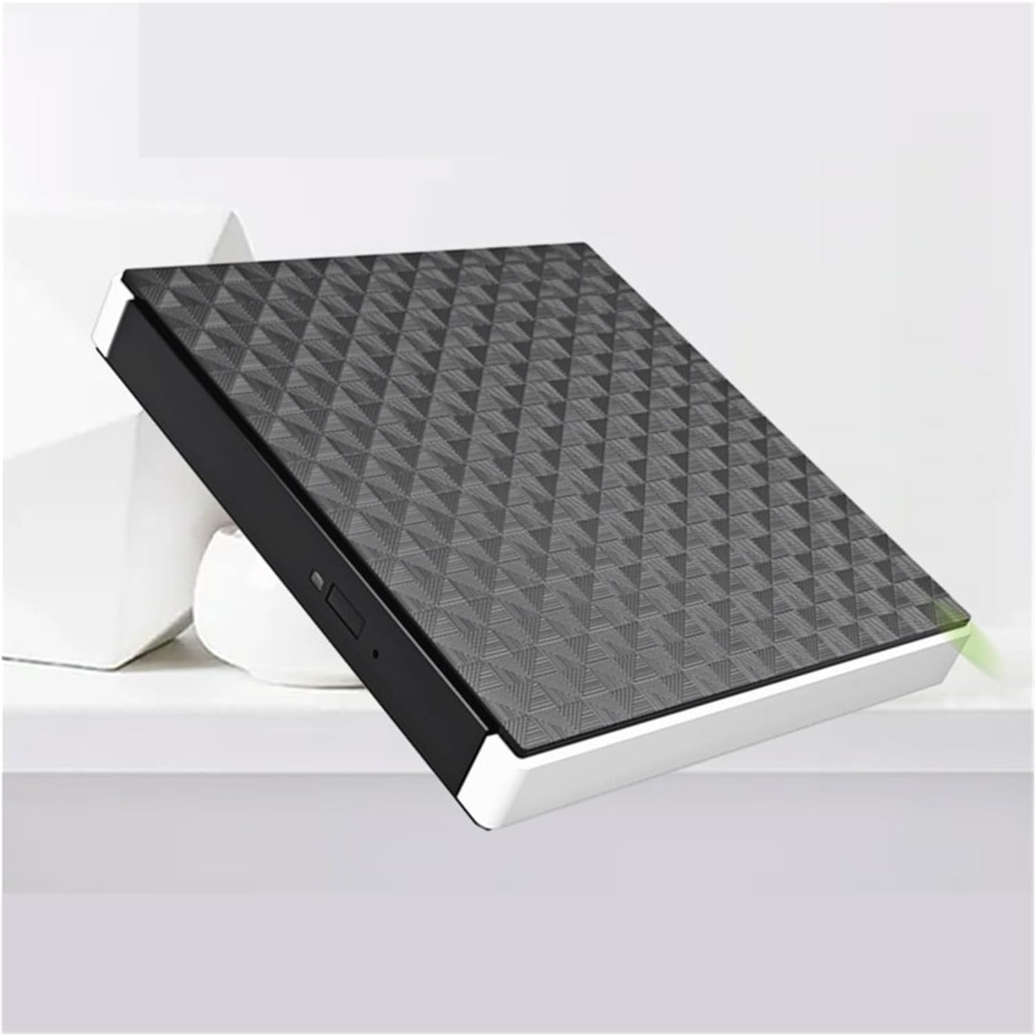 USB3.0 外付け CD ドライブ USB3.0/TYPE-C デュアル インターフェイス 外付け光学トレイ ライター(Yello