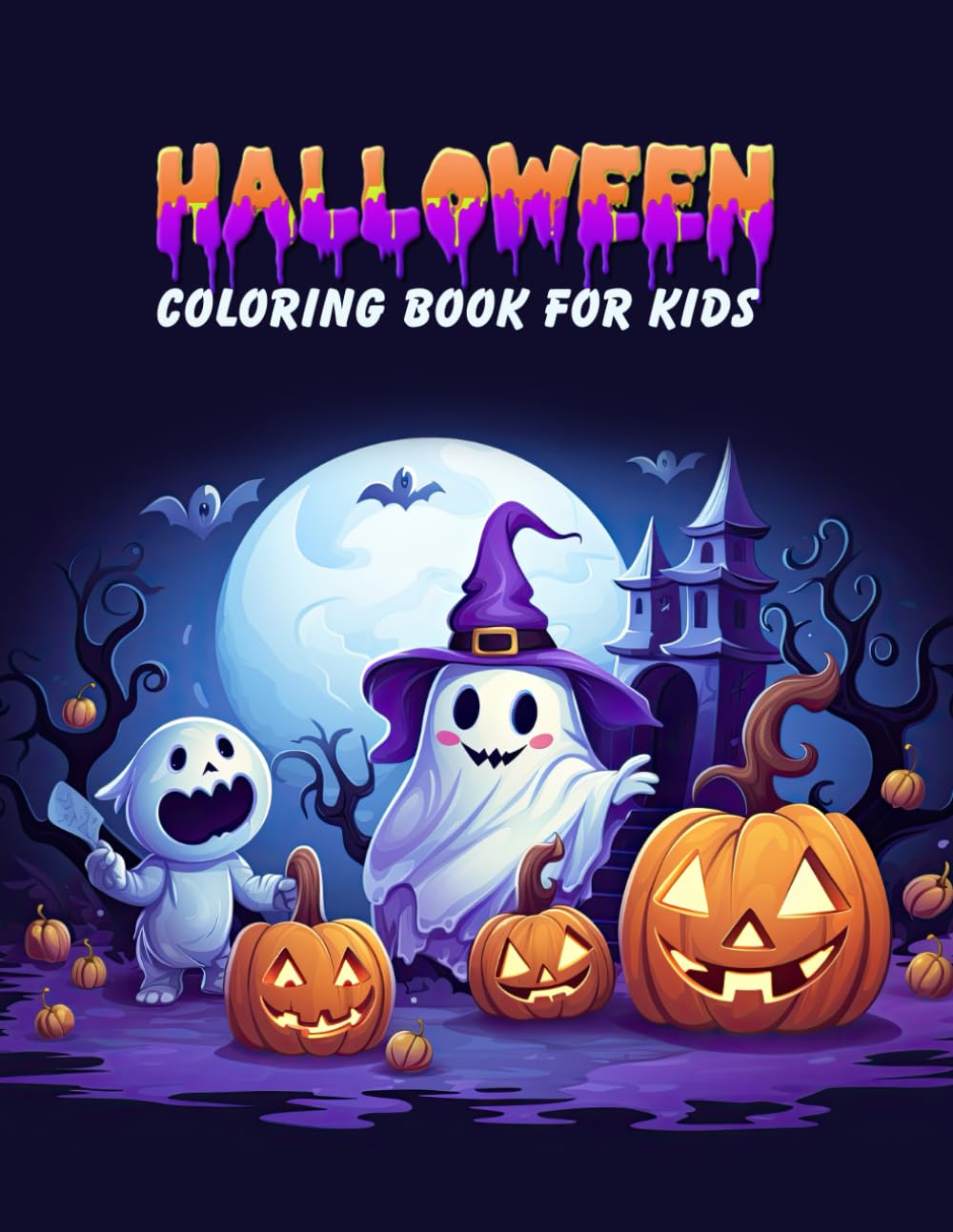 Halloween (Coloring Book For Kids): Cute, Spooky, and Fun Halloween Themed Coloring Pages Age 8-15