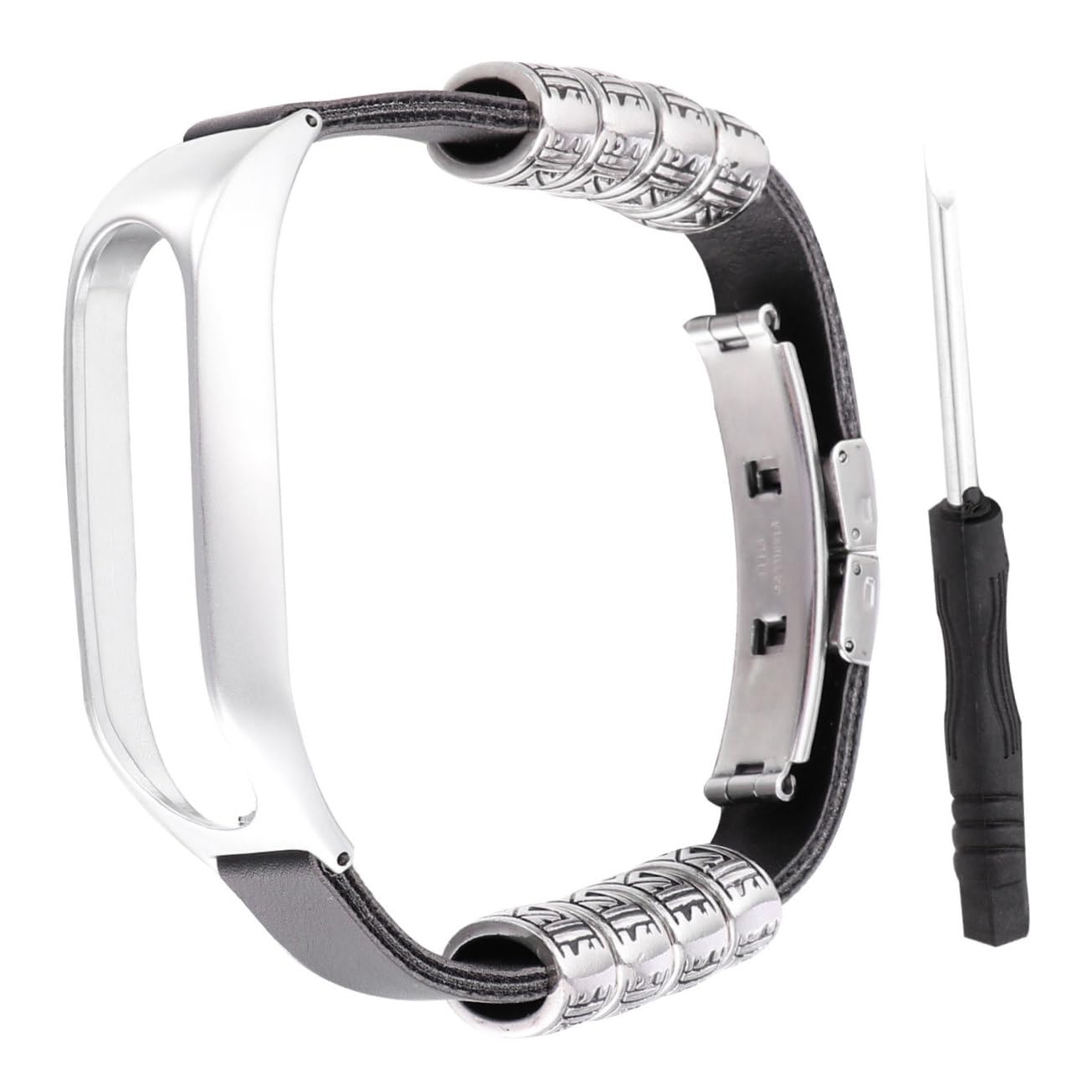 Uonlytech 3 Correas De Reloj De Metal Elegantes Correa De Muñeca Con Marco Plateado Para Reemplazo
