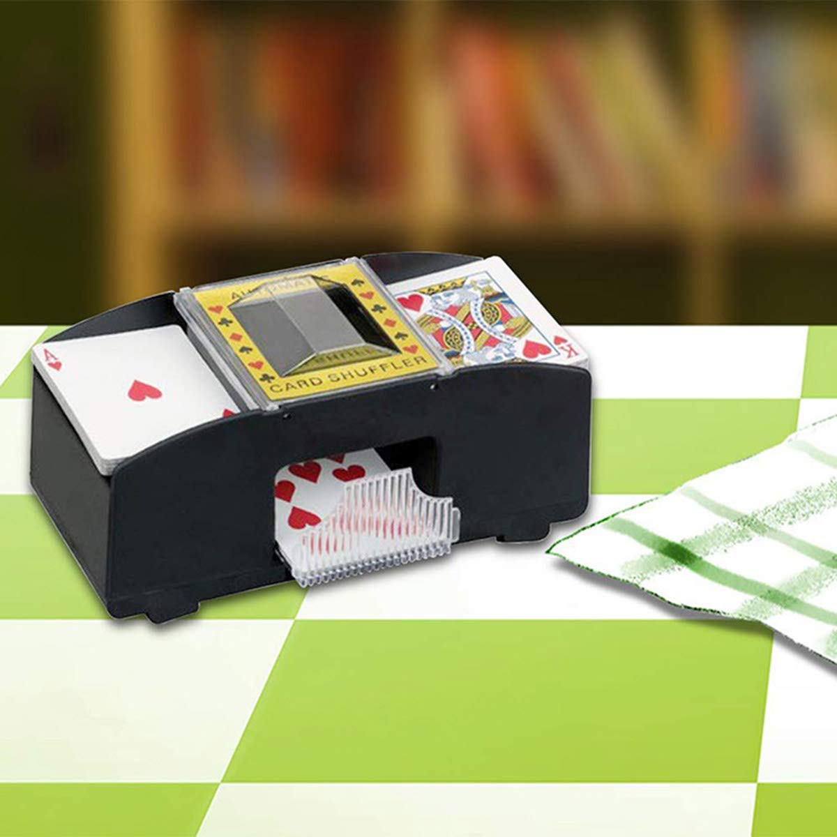 Jeu Cartes Machine Mélange Relaxdays s Automatique, 2 Jeux De Cartes De