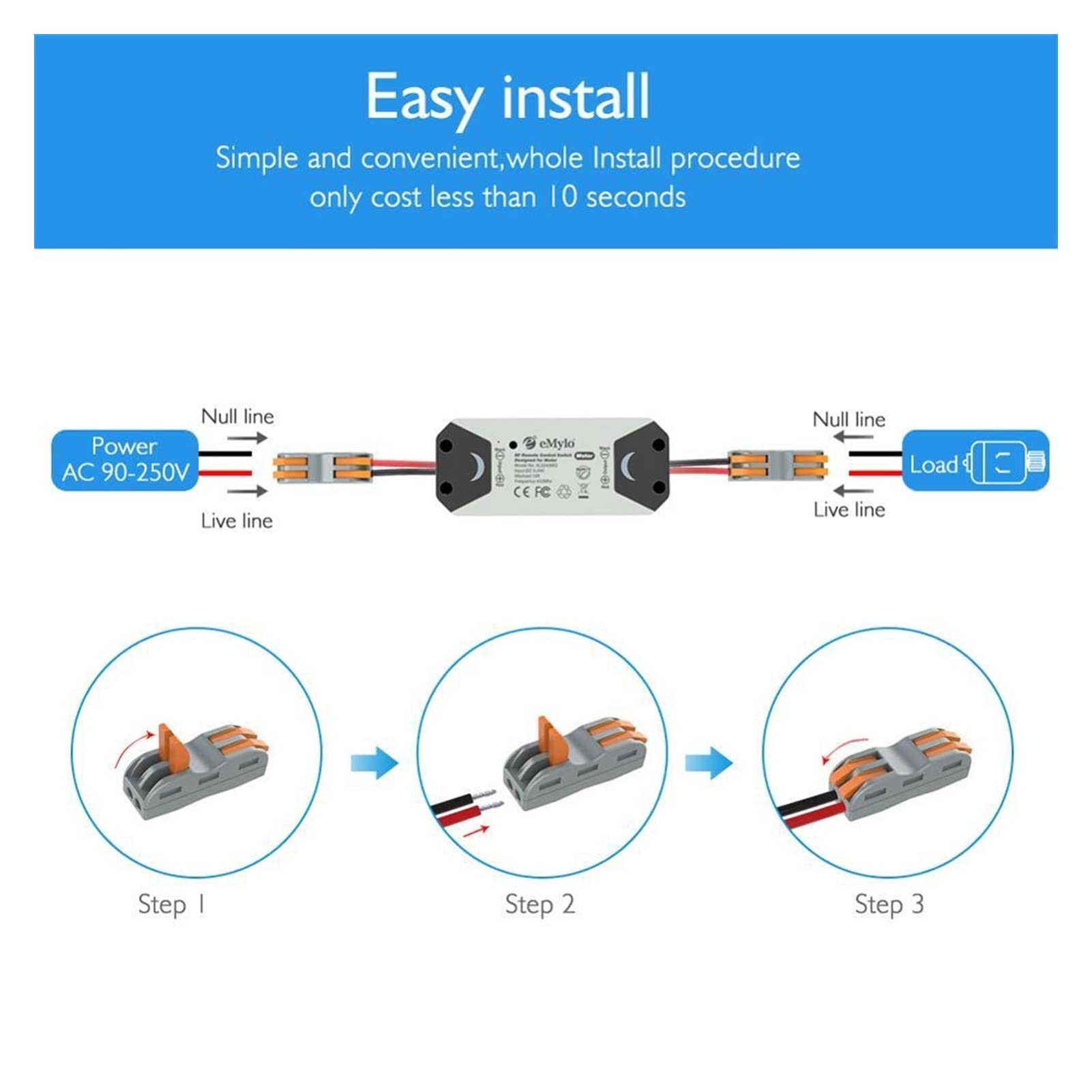 Lagerausstattung, Motorcontroller Rf Schalter DC 12V 43. 3MHz 200W drahtlose Fernbedienungsschalter Relaismodul for Rolltür/Wasserpumpe 4pcs