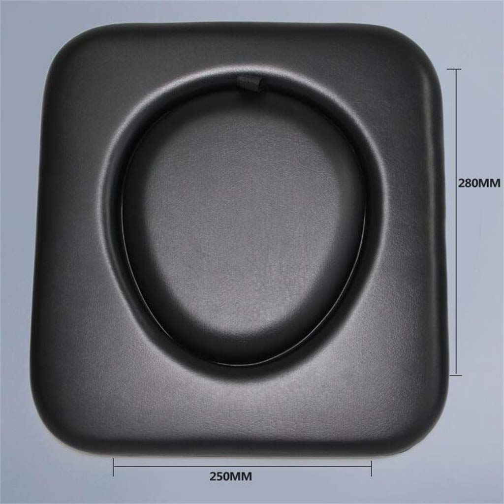 Toilettenstuhl Mit Rückenlehne Armlehne, Bad Dusche Wasserdicht Faltbar Sitz Ergonomie Tragbar Mobiles WC Toilettenhocker