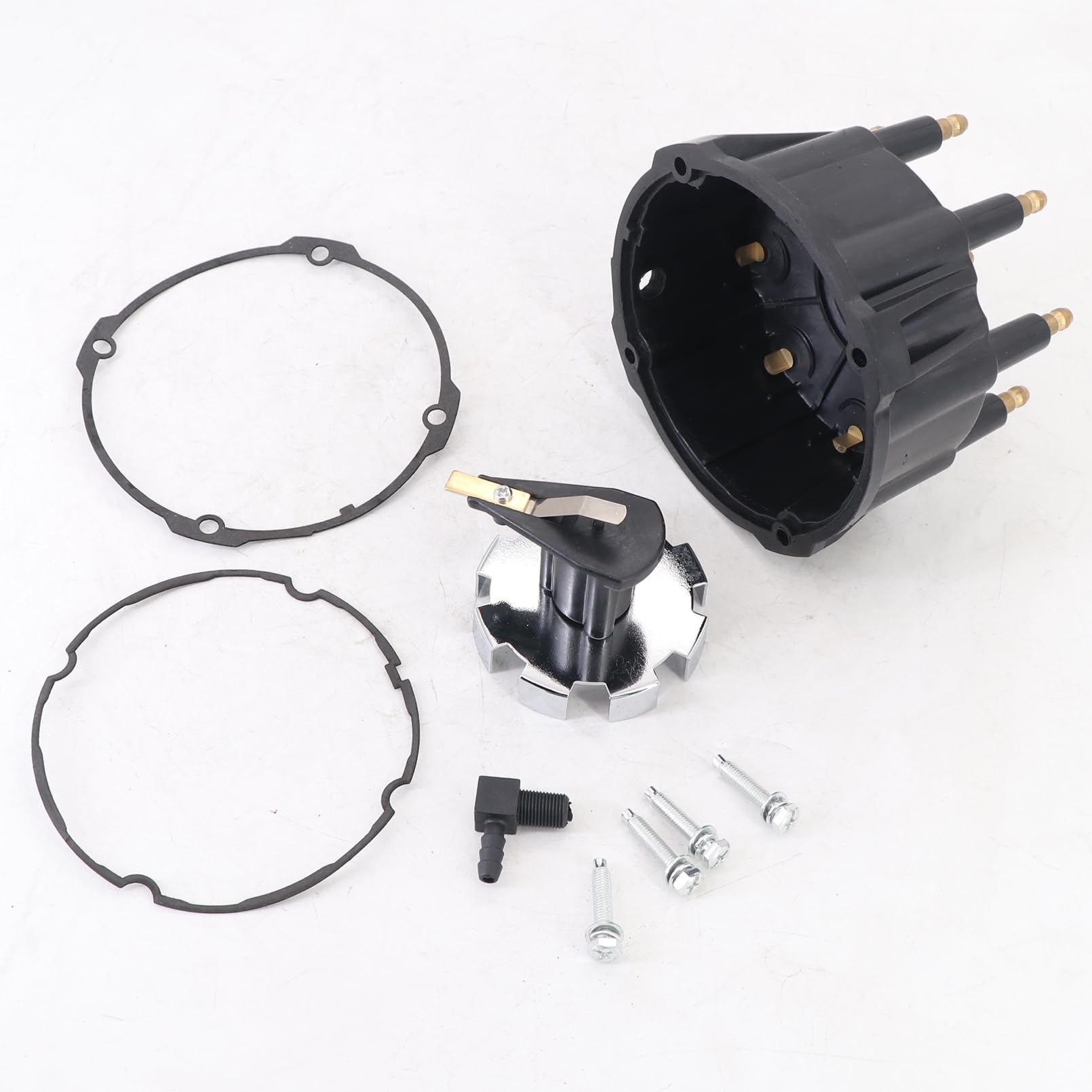 Distributor Cap and Ignition Rotor Kit 805759Q3 805759T3 805759T1 Replacement for MerCruiser 5.0L 5.7L 7.4L 8.2L 350 V8 Engines with Thunderbolt IV and V HEI Ignitions