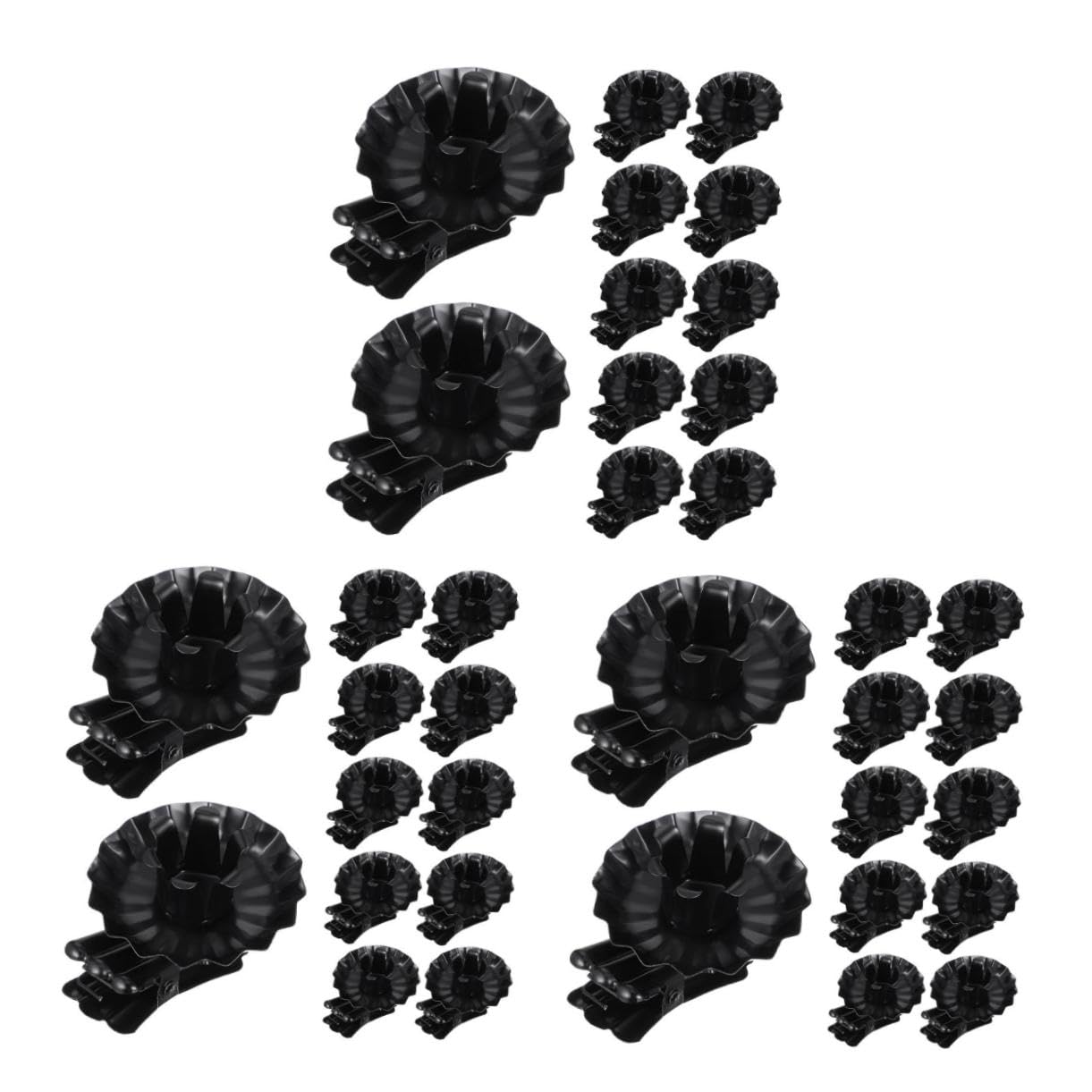 Levemolo 3sets Clip Type Candle Holders Metal Tealight Candle Holder Clips for Xmas Christmas Tree Decoration 20pcs*3