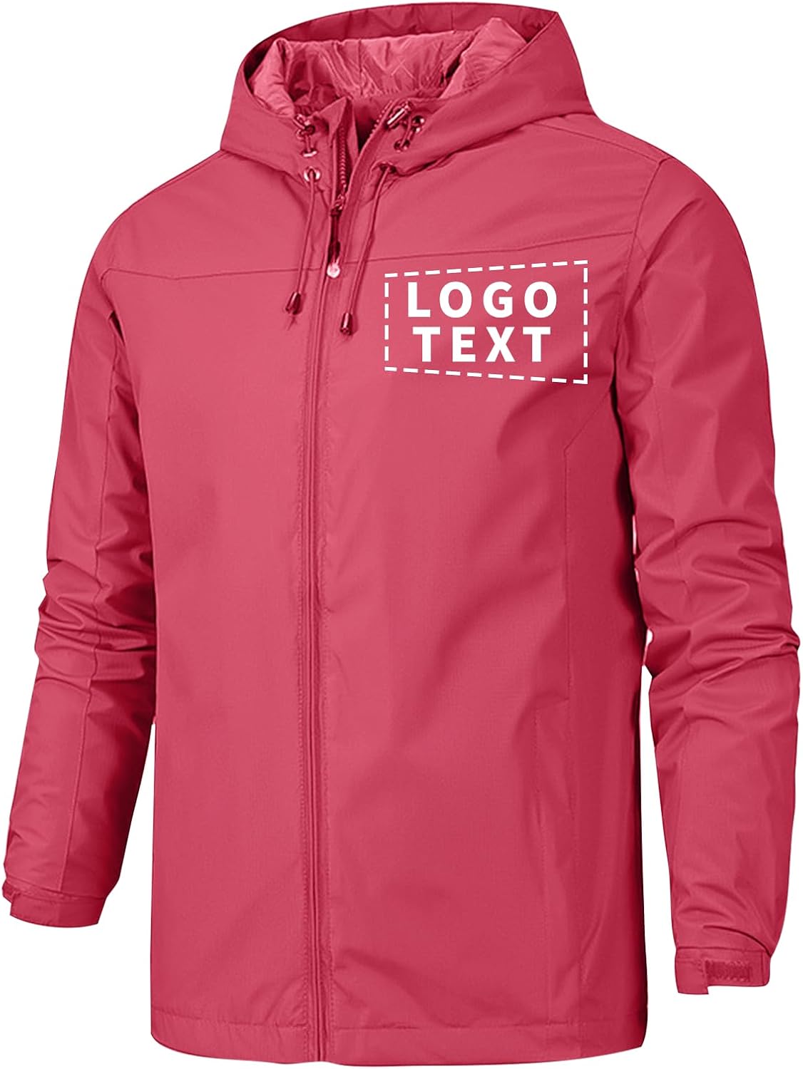 Mens Windbreaker Jacket Customize Your Logo Outdoor Waterproof Workwear Team Work Uniform