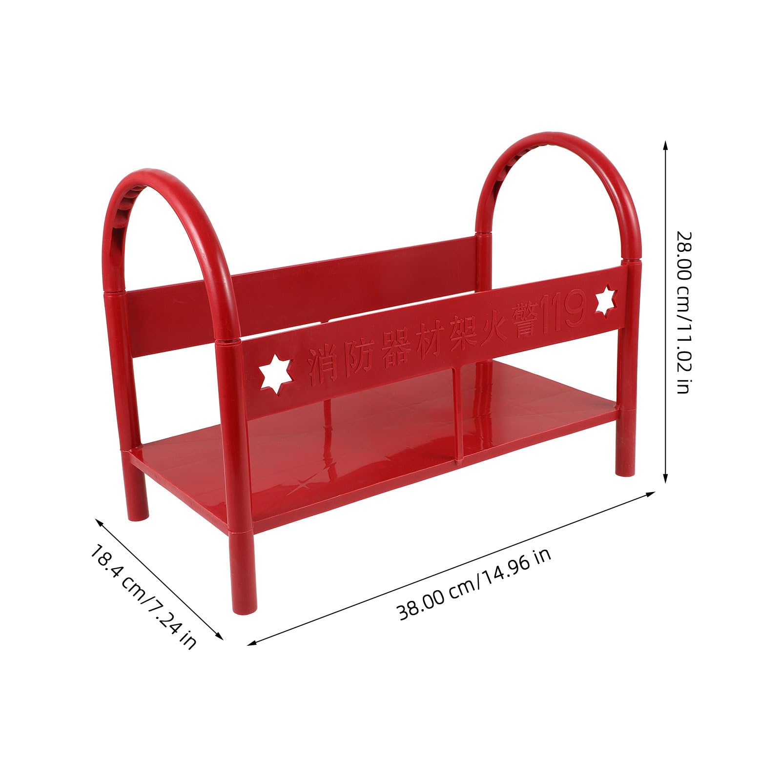 Ipetboom Base Supporto per Estintori da 3-5 Kg in Plastica Rossa Robusta e Versatile per Estintori Domestici in Vari Ambienti