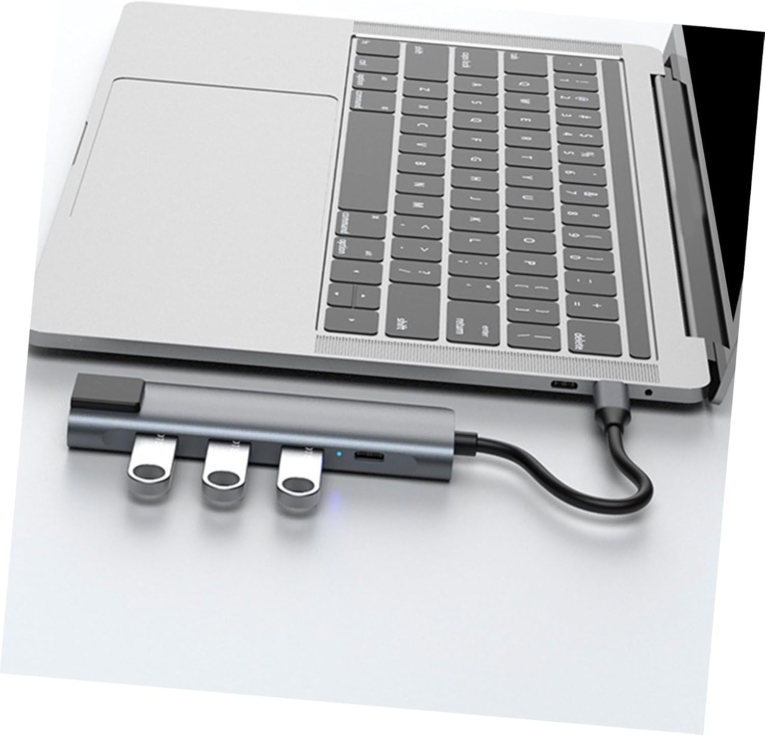 Angoily USB-C 5-in-1 Hub, PD Charging, Ethernet and Multiport Adapter image 2