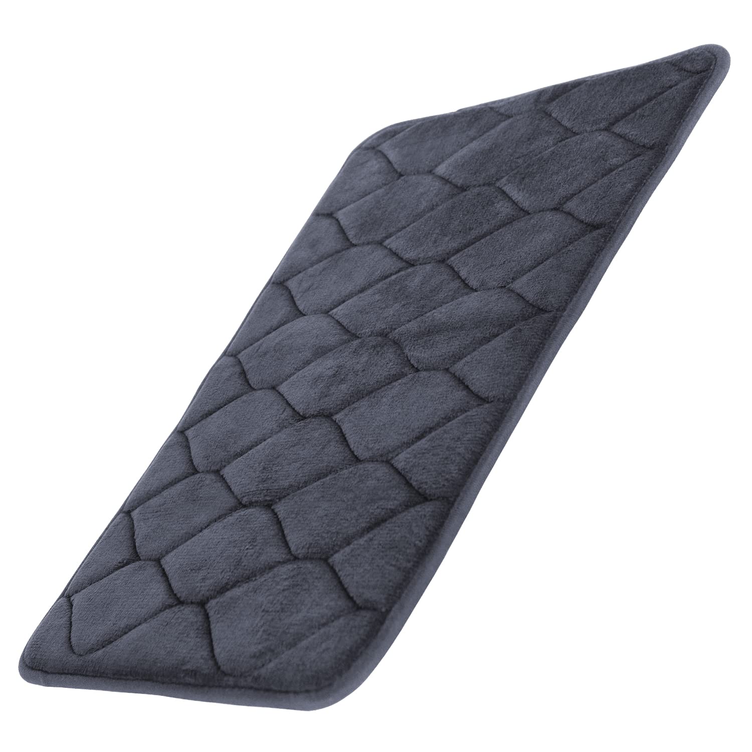 ViveMemory Foam Bath Mat - Non Slip Backing Water Absorbent for Tub and Shower - Machine Washable Area Rug - Soft Luxury Spa Cushioned Floor - Non Skid Runner - for Women and Kids