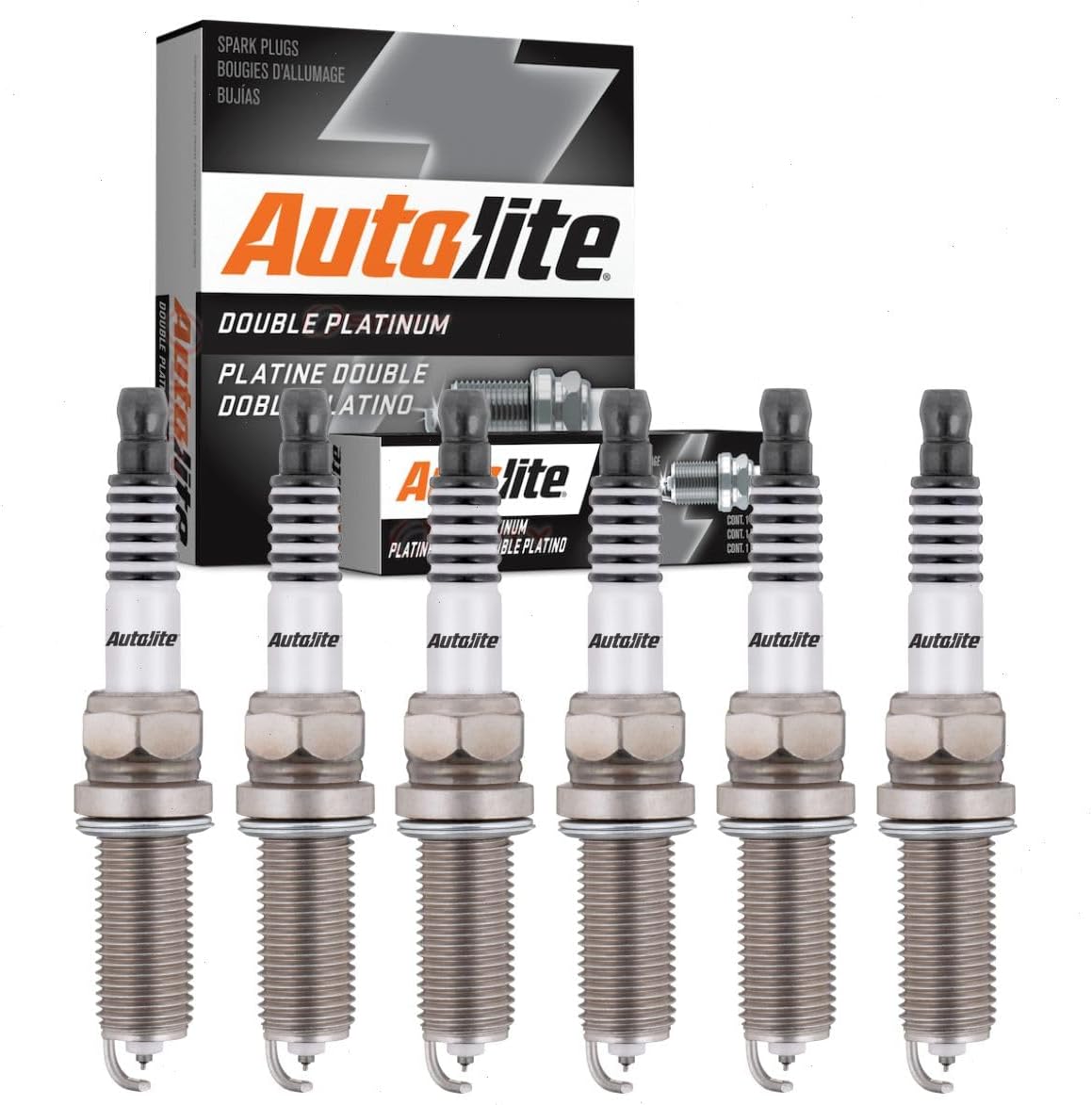 6 pc Autolite Double Platinum Spark Plugs compatible with Honda Pilot 2012-2019