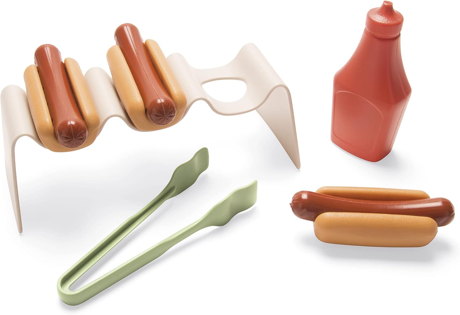 Dantoy - Green Garden - Breakfast Plates - Pack of 10 - Role Play - From 3 Years and Over - Food Role Play Set for Children - Role Play - Pretend Food - Made in Denmark