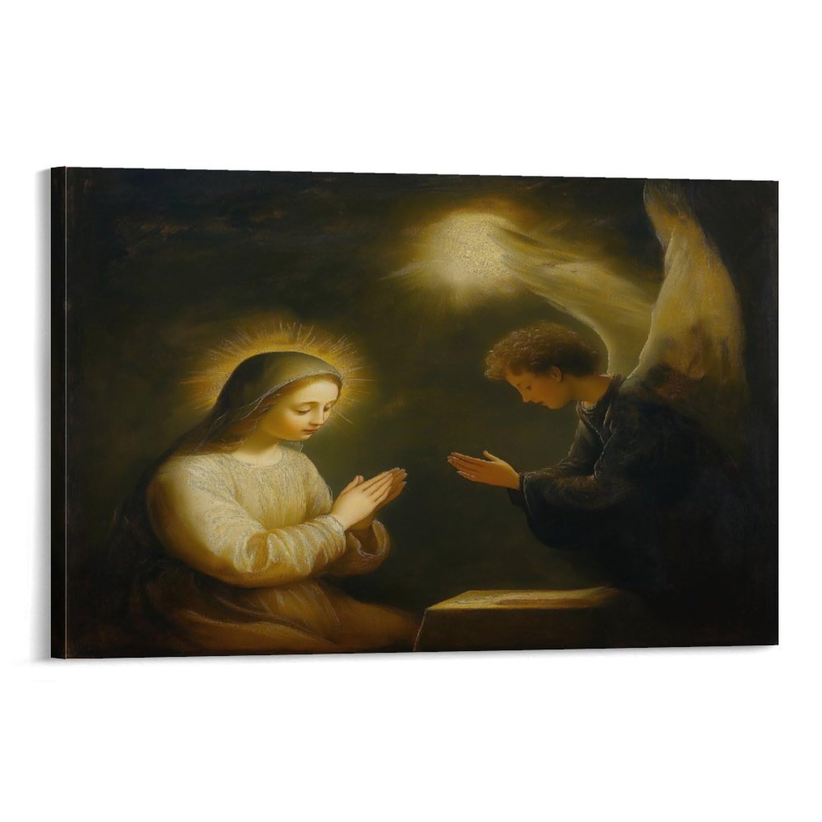 RIAVBAODG Lord to Mary Wall Decor Poster Guardian Angel Giclee Canvas Prints Modern Canvas Wall Art Picture Hanging for Office Gym Living Room Decor 12x18inch(30x45cm)