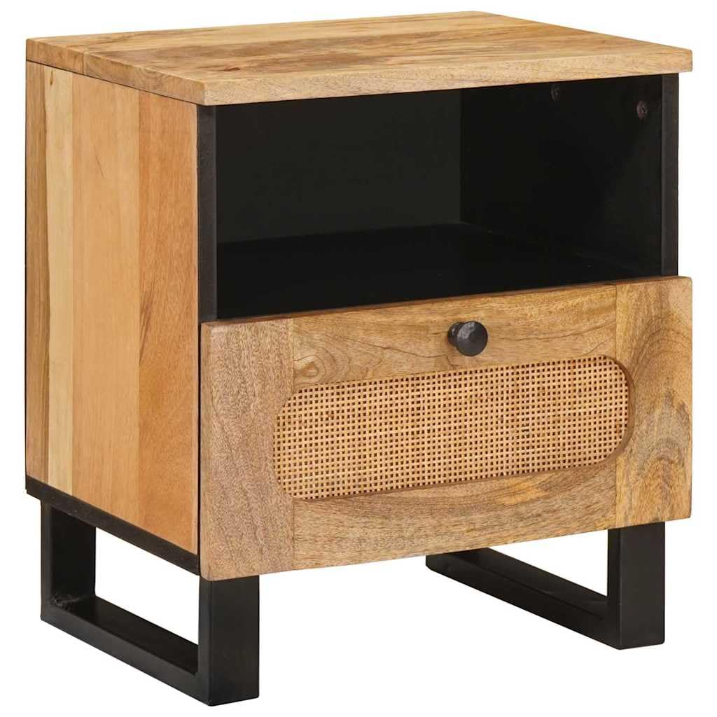 Meuble d'Appoint Design Rustique en Bois de Manguier Massif