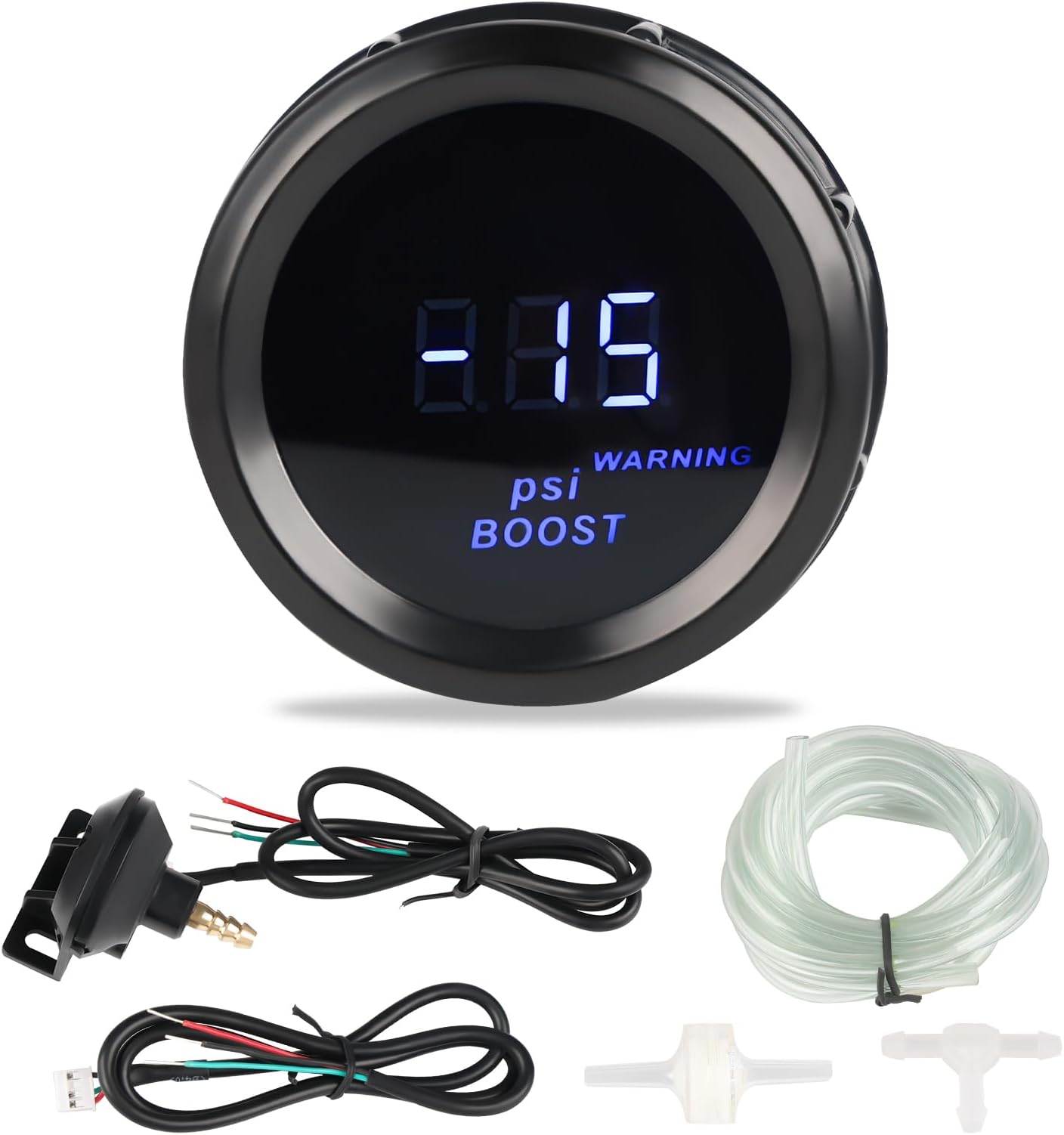 Turbo Boost Gauge -30-30 PSI DC12V 2" 52mm Meter Kit with Boost Sensor