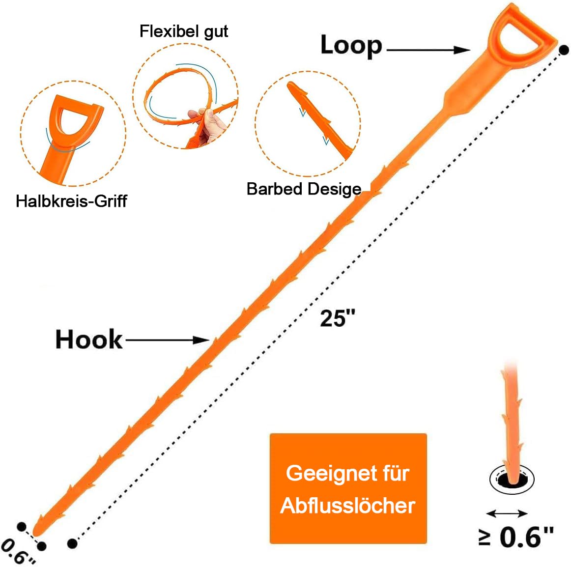 Molla Sturatubi 3m X 10mm Manuale - Per Lavandini, Vasche E Scarichi - Foto 8
