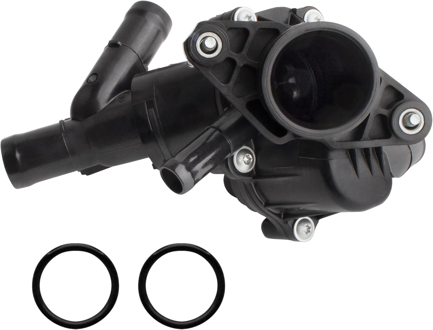 BOXI 902-5187 Engine Coolant Thermostat Housing Assembly Fits for Mercedes-Benz A200 A45 AMG B250 CLA200 CLA250 CLA45 AMG GLA200 GLA250 / 2702000415