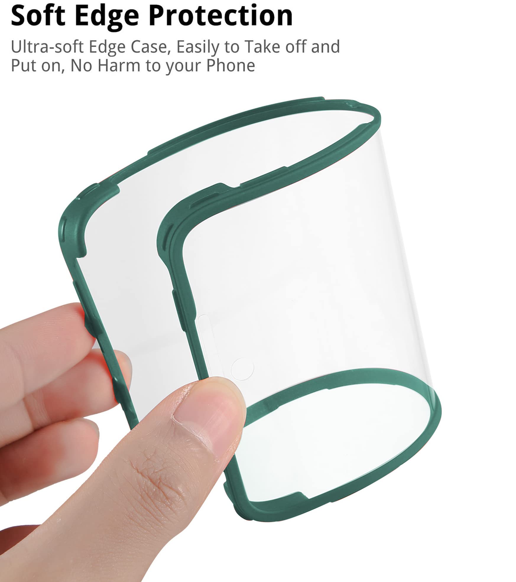 GOKEN Cover per OPPO A76 4G / OPPO A36 4G / Realme 9i, Trasparente 360