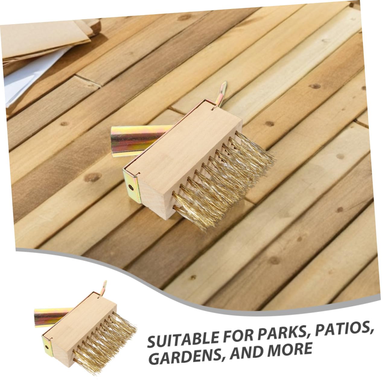 4pièces Brosse De Désherbage Fil Acier Outil pour Éliminer La Mousse Et Mauvaises pour Usage Professionnel Et Domestique