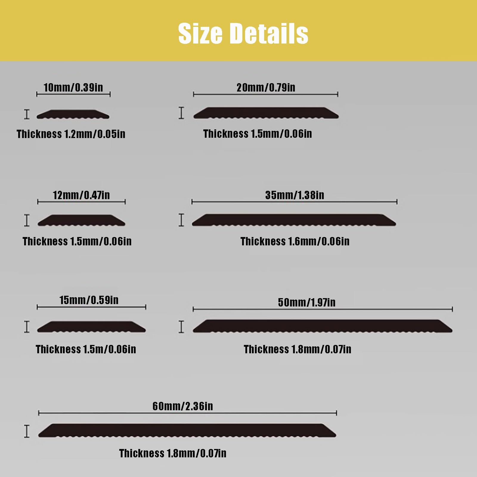 3 piezas 90cm Largo, Tapajuntas Suelo Perfil De Transición, Tira de Transición para Baldosas, Laminado y Parquet(Grey,5cm*270cm(3 * 90cm))