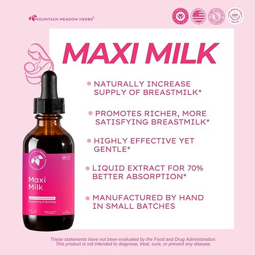 Miniatura 2 de Mountain Meadow Herbs Maxi-Milk - Soporte líquido natural para la lactancia para aumentar la producción de leche materna de forma rápida y efectiva