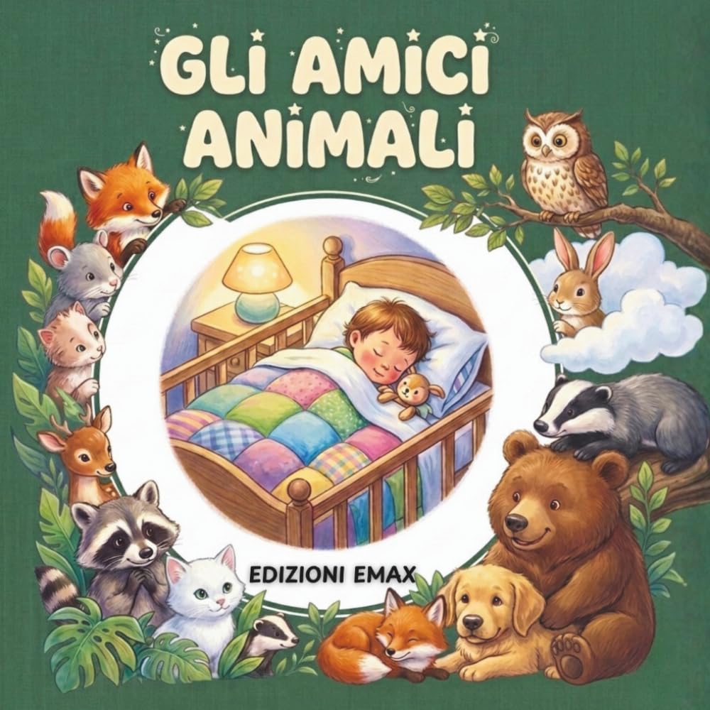 Gli Amici Animali: Storie illustrate in rima per bambini 0-3 anni, con frasi semplici e ritmate, immagini a tutta pagina, facile da tenere in mano.