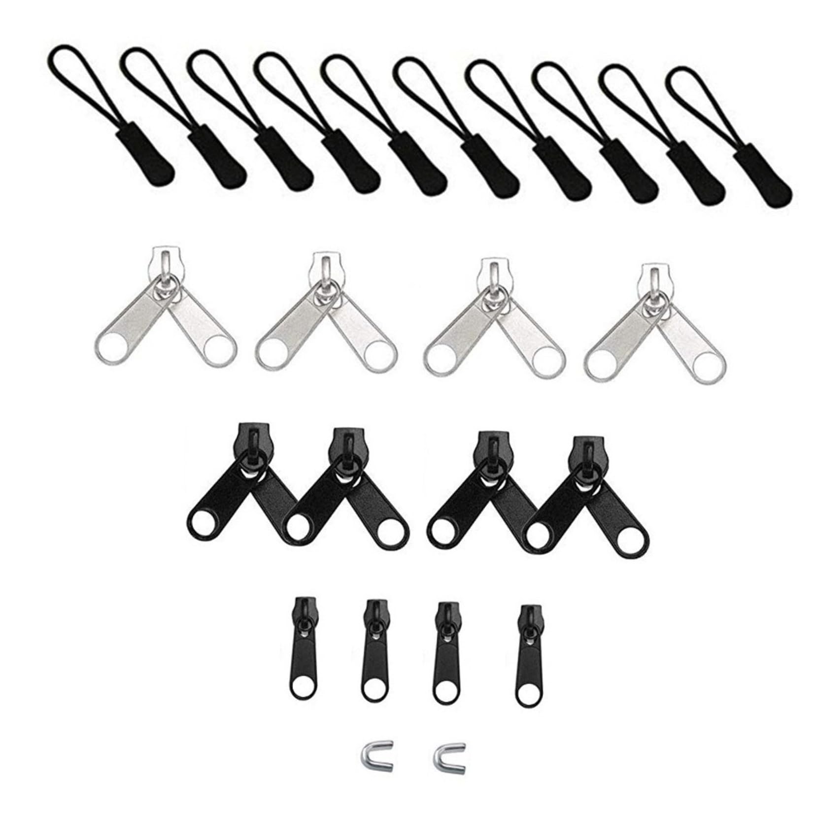 Kit Riparazione Zip Cerniere in Nylon U, 183 Pezzi, Set Completo