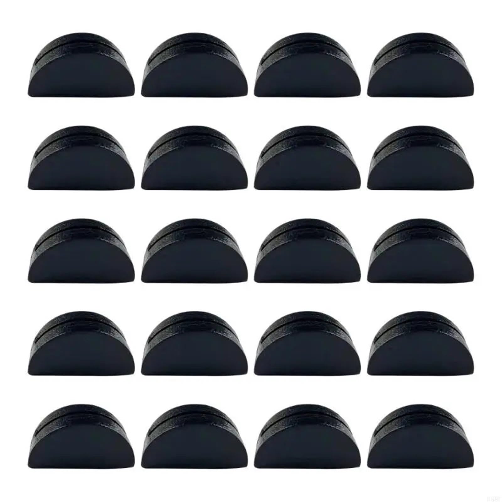 GOXQIT 50PCS Wooden Semi Circular Table Card Holders For Photos Menus Name Labels Display For Party(Color 1)